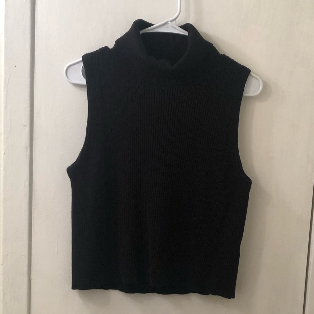 j crew ribbed turtleneck tank